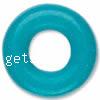 Rubber Stopper Beads, Donut, blue, 7mm Approx 3mm 