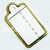 Schmuck Preisschild, Papier, Rechteck, ohne Kabel, goldfarben, 23x13mm, Bohrung:ca. 2.5mm, 500PCs/Tasche, verkauft von Tasche