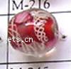 Handmade Lampwork Beads, Round, 12mm 