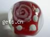 Handmade Lampwork Beads, Round, 12x12mm, Sold by PC