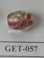 Handmade Lampwork Beads, Drum 