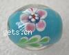 Handmade Lampwork Beads, Drum, 20mm 