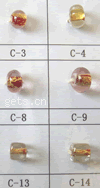 Gold Foil Lampwork Beads 