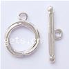 Zinc Alloy Toggle Clasp, Round, single-strand cadmium free Approx 2mm 