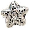 Zinc Alloy Star Beads, plated nickel, lead & cadmium free Approx 1mm 