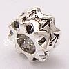 Zinc Alloy European Beads, Rondelle, plated, without troll Approx 4mm 