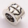 Zinc Alloy European Beads, Tube, plated, without troll Approx 4.5mm 