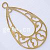 Brass Jewelry Pendants, Teardrop, plated Approx 1.5mm 