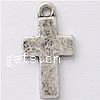 Zinc Alloy Cross Pendants, plated Approx 2mm 