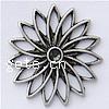 Zinc Alloy Pendant Rhinestone Setting, Flower, plated nickel, lead & cadmium free 