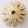 Brass Stardust Beads, Flower, plated, hollow Approx 2mm 