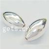 Sterling Silber Vintage Perlen, 925 Sterling Silber, oval, plattiert, keine, 15x8mm, verkauft von PC