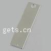 Sterling Silver Tag, 925 Sterling Silver, Rectangle, plated Approx 2mm 