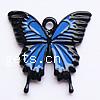 Zinc Alloy Enamel Pendants, Butterfly Approx 2mm 