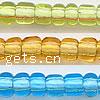 Transparent Glass Seed Beads, Slightly Round, translucent [