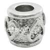 Zinc Alloy European Beads, Drum, plated, without troll Approx 4mm 