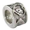 Zinc Alloy European Beads, Rondelle, plated, without troll Approx 4.5mm 