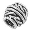 Zinc Alloy European Beads, Drum, plated, without troll cadmium free Approx 4mm 