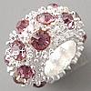 Rhinestone European Beads, with Zinc Alloy, Rondelle, plated, with A grade rhinestone cadmium free Approx 5mm 