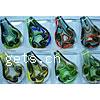 Lampwork Pendants, Teardrop, handmade, mixed colors, Box 