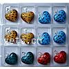 Lampwork Pendants, Heart, handmade, mixed colors, Box 