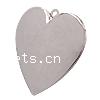 Brass Locket Pendants, Heart, plated Approx 2.5mm, Inner Approx 