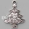 Zinc Alloy Christmas Pendants, Christmas Tree, plated, Christmas jewelry Approx 2mm 