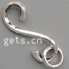 Zinc Alloy S Clasp, plated cadmium free  