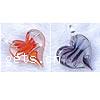 Lampwork Pendants, Heart, handmade Approx 4mm 