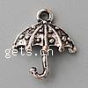 Zinc Alloy Tool Pendants, Umbrella, plated cadmium free Approx 2mm 