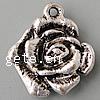 Zinc Alloy Flower Pendants, plated, layered cadmium free Approx 1mm 