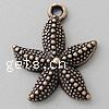 Zinc Alloy Star Pendant, Starfish, plated cadmium free Approx 2mm 