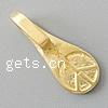 Brass Glue On Bails, Teardrop, plated Approx 