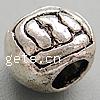 Zinc Alloy European Beads, Drum, plated, without troll Approx 4mm 