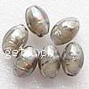 Plattierte Lampwork Perlen, oval, keine, 11x16mm, Bohrung:ca. 2mm, 1000PCs/Menge, verkauft von Menge