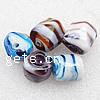 Plattierte Lampwork Perlen, Klumpen, gemischte Farben, 15x15x14mm, Bohrung:ca. 2mm, 1000PCs/Menge, verkauft von Menge