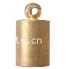 Brass End Cap, Tube, plated Approx 1.5mm 