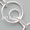 Handmade Sterling Silver Chain, 925 Sterling Silver, Donut, plated 