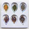 Lampwork Pendants, handmade, mixed & gold sand, mixed colors Approx 9mm 