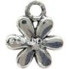 Zinc Alloy Flower Pendants, plated, 6 petal cadmium free Approx 2mm, Approx 