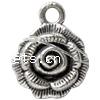 Zinc Alloy Flower Pendants, plated, layered cadmium free Approx 2mm, Approx 