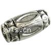 Zinc Alloy European Beads, Tube, plated Approx 4mm, Approx 