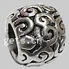 Zinc Alloy European Beads, Drum, plated, without troll Approx 4.5mm 