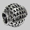 Zinc Alloy European Beads, Drum, plated, without troll Approx 4.5mm 