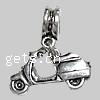 Zinc Alloy European Pendants, Motorcycle, plated Approx 4.5mm 