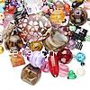 Gemischte Acryl Perlen Schmuck, gemischte Farben, 2-45mm, ca. 500PCs/Tasche, verkauft von Tasche