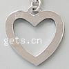 Zinc Alloy Heart Pendants, plated, cadmium free Approx 2mm 