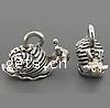 Zinc Alloy Animal Pendants, Snail, plated Approx 3mm 