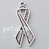 Awareness Ribbon Pendant, Zinc Alloy Approx 1.5mm, Approx 