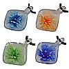 Inner Flower Lampwork Pendants, Rhombus Approx 3.5mm 